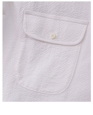 [CULTUM] Seersucker Cuban Collar Shirt