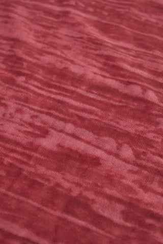 Ruffled Mid-Rise Flared Trousers in Red Print