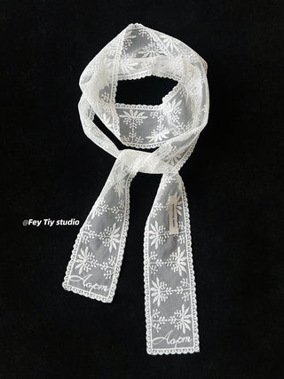 lace long scarf