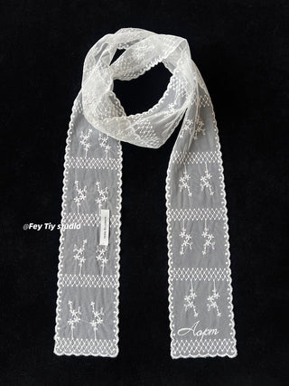 lace long scarf