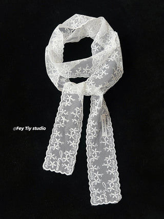 lace long scarf
