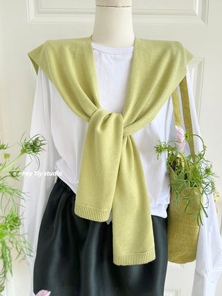 knit shawl vest