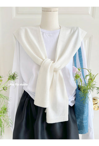 knit shawl vest
