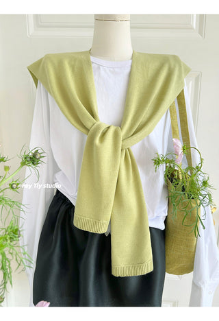 knit shawl vest