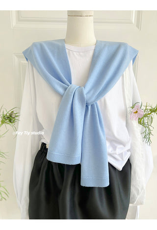 knit shawl vest
