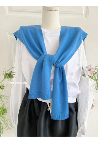 knit shawl vest