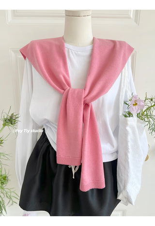 knit shawl vest