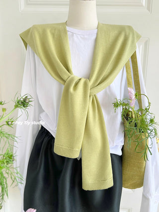 knit shawl vest