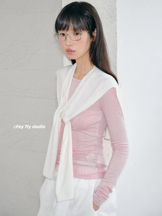knit shawl vest