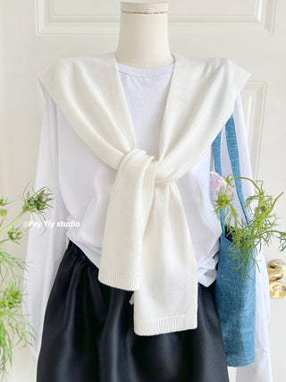 knit shawl vest