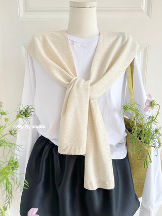 knit shawl vest
