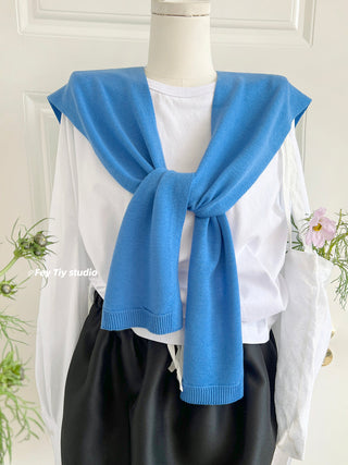 knit shawl vest