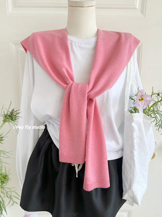 knit shawl vest