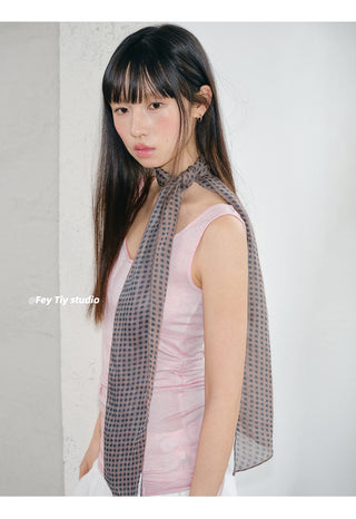 linen plaid scarf 03