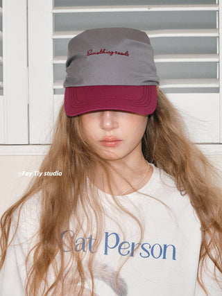 color block cap