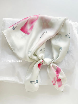 letter square scarf