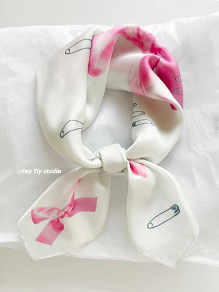 letter square scarf