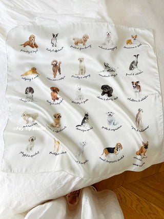 cartoon dog scarf