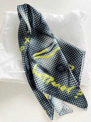 yellow xingx scarf