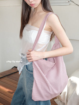 plaid canvas tote