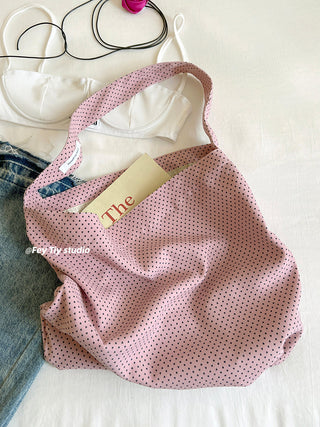 plaid canvas tote
