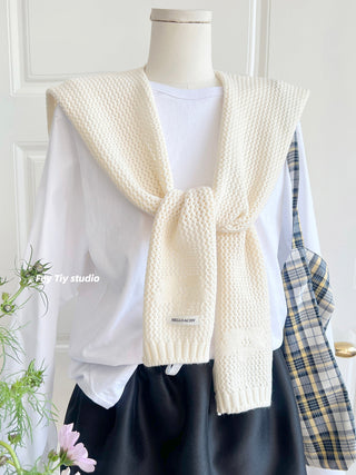 flower knit shawl