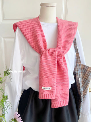 flower knit shawl