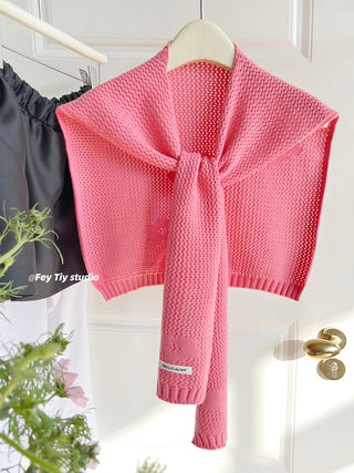 flower knit shawl
