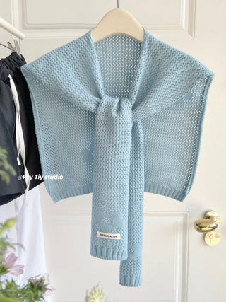 flower knit shawl