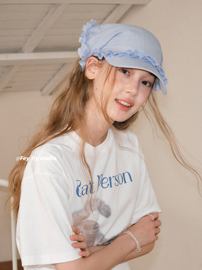 lace peaked cap