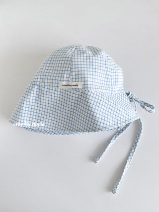 blue plaid sunhat