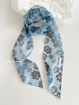 rose silk scarf