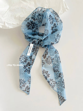 rose silk scarf