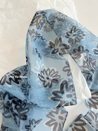 rose silk scarf
