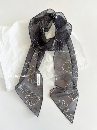 rose silk scarf