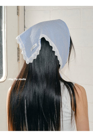 blue farm scarf