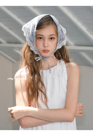 linen plaid scarf 01