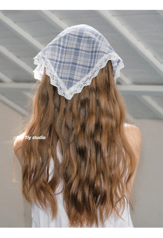 linen plaid scarf 01