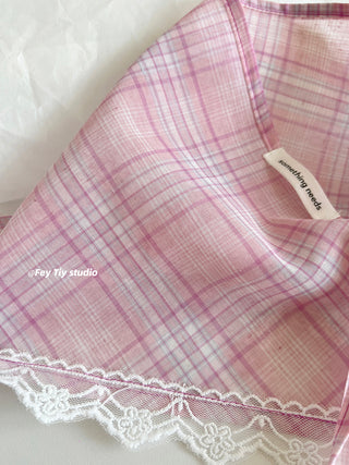 linen plaid scarf 01