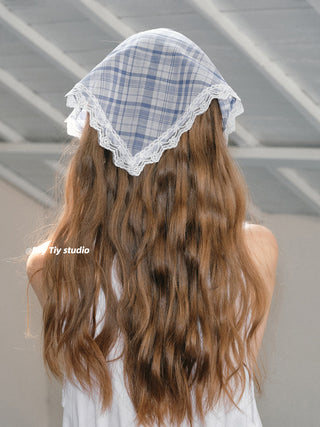 linen plaid scarf 01