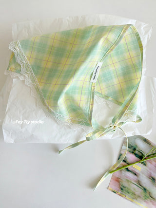 linen poetry scarf