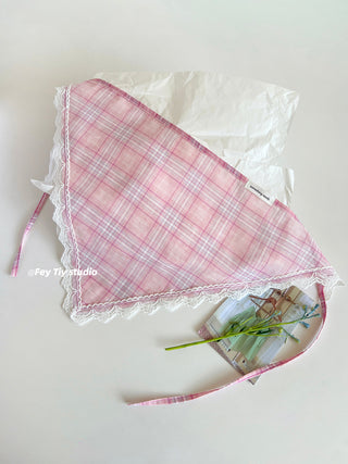 linen poetry scarf