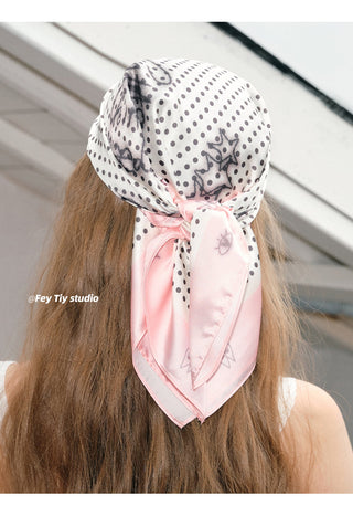 graffiti dot scarf