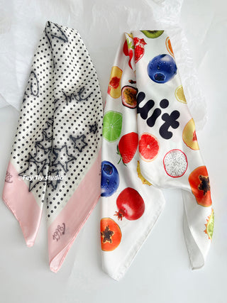 graffiti dot scarf