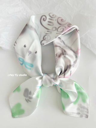 graffiti dot scarf