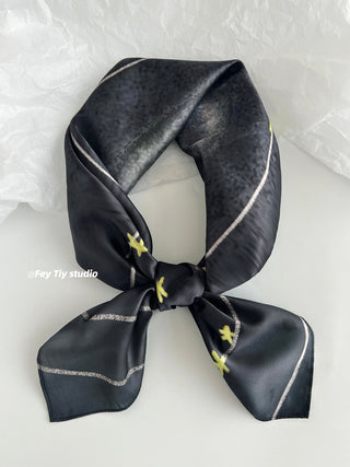 graffiti dot scarf