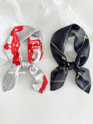 graffiti dot scarf