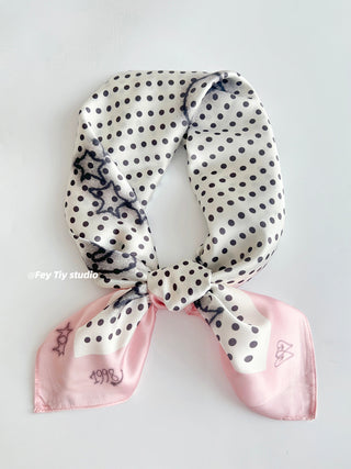 graffiti dot scarf