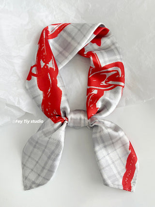 graffiti dot scarf