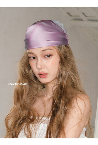 pink glossy scarf